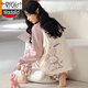 Pajama de algodón modal para mujeres. Algodón de manga larga primavera y otoño 2025 Nuevo dulce estilo de princesa Sweet Mobiliario Z20M694 Modelo de mujer [puro/algodón] M [80-100Jin [Jin es igual a 0.5 kg]]