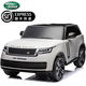 Xingchenhao Land Rover Range Rover Kinder-Elektroauto Allradantrieb mit ferngesteuertem Spielzeugauto kann im Geländewagen sitzen, Kinderwagen für Kinder, weiß poliert, Allradantrieb + Fernbedienung + Schaukel + Ledersitz + weiche Räder