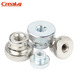 Creaby304 stainless steel nut high head knurled hand screw nut blind hole through hole decorative screw cap iron nickel plated M3 20 pieces through hole