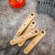 Baige 304 stainless steel spoon wooden handle anti-scalding thickened extended spoon large BX5112