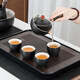 Zhengyang Xiaoyao Kung Fu Tea Set Home Side Handle Lazy 360 Degree Rotating Teapot Office Tea Tray Small Tea Ceremony Xiaoyao Bubble Style-Single Tea Maker