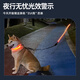 Luomasi dog luminous collar, pet collar, dog walking lamp, luminous neck collar, traction rope for large, medium and small dogs, rechargeable, adjustable, USB rechargeable - orange collar S- (recommended 15-30 Jin Jin equals 0.5 kg)