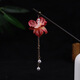 LEMIAO Ancient Style Tassel Hairpin Luminous Lantern Hairpin Silk Flower Wood Hairpin Palace Fairy Headdress Daily Versatile Hair Accessories Women Lantern Holding Candle - Blue