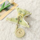 Bo Na Ling cat leash small dog walking Pomeranian vest type anti-breakaway cat leash harness for autumn and winter outing special leash fresh green S