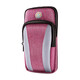 TLXT mobile phone storage bag sports arm bag running wrist bag waterproof fitness equipment unisex Huawei Apple arm sleeve pink 6.6 inches light and breathable