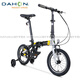 DAHON children's bicycle for boys and girls, medium and large children's folding single-speed stroller 4-13 years old KAA411 blue and pink quick-release auxiliary wheel 14 inches