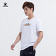 KELME/Kelme official top 1960 cultural shirt half-sleeved T-shirt retro trendy casual short-sleeved T-shirt for men 6227TX1050 White M