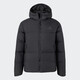 Adidas (adidas) down jacket men's autumn and winter new outdoor sportswear fashion warm hooded men's casual jacket JV6187/black/80% duck down/about 600 puffs S/recommended 120-135Jin Jin equals 0.5 kg
