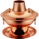 CHUILAOYE old-fashioned Beijing copper hot pot charcoal pure copper pot hot pot special pot household mandarin duck pot carbon earth hot pot pot