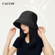 CACUSS Hat Women's Spring and Autumn Sun Hat Outdoor Cycling UV Protection Sun Hat Sun Protection Fisherman Hat Basin Hat Black Large