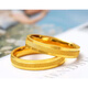Giventy GEFIODEY gold ring 18k package gold frosted ring transfer time and space gold ring men and women wide ring for women frosted ring 0.07g