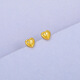 Changcai 24k gold earrings small love 999 pure gold sweetheart earrings gold earrings imitation gold color Valentine's Day gift new product