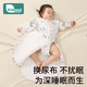Kidsneed baby sleeping bag autumn and winter constant temperature medium-thick quilted baby sleeping bag infant pajamas children's anti-kicking quilt leg wrap M size