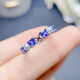 Yadige simple tanzanite micro-paved pearl ring silver living mouth color treasure light luxury fashionable birthday gift for wife and girlfriend 925 silver and white gold
