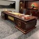 Jiushui new Chinese style all solid wood executive desk simple boss desk president desk writing desk ebony wood office business customization ebony wood material