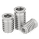Jinggong (JINGGONG) 304 stainless steel internal and external teeth embedded nuts furniture nuts hexagonal countersunk head nuts embedded wood nuts with introduction M6*17 (5 pieces)
