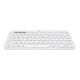 Logitech Fashion Series K380 Bluetooth Keyboard Wireless Keyboard Mac Notebook Tablet IPAD Computer Silent Keyboard Android Phone Multi-Device Ultra-Thin Portable Chocolate Keyboard K380 White