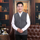 Quan Yingyue's elderly clothes Spring and Autumn New V-neck Vest Cardigan Vest Daddy's Clothes Men's Wool Knitted Vest Sweater Thin Light Gray 2XL Number of 135 Jin [Jin equals 0.5 kg]-150 Jin [Jin equals 0.5 kg]
