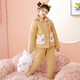 Fenton children's pajamas anti-static quilted parent-child 250g autumn and winter lapel warm velvet girls home clothes Q9J2470328