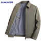 Romon 100% cotton jacket men's young and middle-aged spring and autumn coat work wear casual lapel dad wear men's jacket