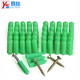 Yisi nylon expansion pipe green plastic rubber plug with self-tapping screw expansion pipe rubber granule wall plug anchor bolt expansion plug color zinc nail M6 rubber plug + color zinc self-tapping (100 sets)