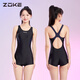 Zhou Ke zoke swimsuit women's 2025 new popular one-piece large size professional racing training swimming pool special swimsuit boxer swimsuit + swimming goggles S recommended height 147-155cm weight 40-45kg