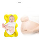 Zhenxiqi baby bath sponge newborn baby bath lying mop bath mat bath net toddler bath artifact anti-slip mat bath sponge mat yellow 5.5CM