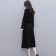 Chu Xin 2025 spring and autumn new women's fashionable temperament slim and slim women's long-sleeved dress bottoming skirt coffee color L (118-130Jin Jin equals 0.5 kg)