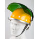 Hard hat type welding mask, welder protective mask, face shield, anti-splash polished transparent welding helmet, head-mounted bracket + transparent screen