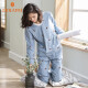 Dorami pajamas women's spring and autumn pure cotton long-sleeved casual can be worn outside spring and autumn thin women's home wear suit L