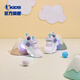 Jordan QIAODAN children's flashing light toddler shoes 2025 spring baby and children's light-emitting functional light shoes for boys and girls Jordan white/steam purple girls size 26