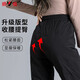 Yalu down pants women's outer wear 2025 winter new style warm slimming high-waisted winter duck down thickened elastic cuffed sweatpants black XL recommended 120-135Jin Jin equals 0.5 kg