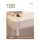 DUMANNI dressing table bedroom modern simple small and large apartment dressing table table light luxury wabi-sabi cream style bedside single table in one white 50 table + smart mirror + round stool complete decoration