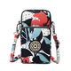 QUEEN TRIP 2022 new mobile phone bag Korean style canvas shoulder bag diagonal nylon coin purse outdoor running bag sports arm bag sky blue