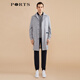 PORTS Men's spring men's mid-length windbreaker MM8T002MWO019 LT GRAY S