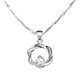 Ji Shizhe (GIEVSZHE) PT950 platinum platinum necklace for women 2025 new clavicle chain Chinese Valentine's Day birthday gift for girlfriend and wife pt950 platinum O-shaped chain + pendant with you in my heart
