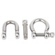 Jinchao national standard 304 stainless steel d-shaped bow u-ring lifting ring lifting shackle connection port lifting lug M22 (bow shackle)
