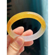 Ancient Burmese imported yellow dragon jade bracelet, ice jade bracelet for women, natural jade, topaz, jade, yellow jade, gold silk jade, inner diameter 53-54