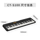 Casio (CASIO) electronic keyboard CTS100 black performance teaching beginner fashion trendy entertainment entry-level 61-key stand-alone model