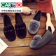 CARTELO Autumn and Winter Korean Style Wedge Rabbit Fur Shoes Medium Heel Bean Shoes Women's Bow Tie Loafers Plus Velvet Thick-soled Fur Shoes for Outerwear 1813 Black 34