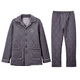 Darli three-layer thickened quilted couple's pajamas autumn and winter warm air cotton quilted thick men's and women's home wear long sleeves T9247102-057-grey male 3XL