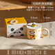 Modern Housewife Mug with Lid Ceramic Cup Water Cup Breakfast Cup Couple Coffee Cup Tea Cup Birthday Gift