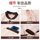 FUMANLUN has a 100% favorable rating for women's cleaning clothing set, autumn and winter long-sleeved hotel property attendant work clothes, cleaning women's beige long-sleeved single top 3XL (recommended 130-140 Jin Jin equals 0.5 kg)