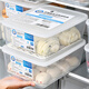 Home Story Japanese Antibacterial Steamed Buns Refrigerator Freezer Special Storage Box Large Capacity Dumplings Food Grade Sealed Preservation Box Antibacterial Storage Box 5500ml 2 Pack 2 Layers