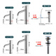 TOTO basin high-handle splash-proof faucet TLG11303/11304 11305/11306 hot and cold basin faucet TLG11304B faucet + pop-up push-open water