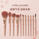 BLJ11 candied cherry blossom makeup brush set foundation brush eye shadow brush loose powder brush blush brush facial mask brush new year gift birthday gift for girlfriend with bucket