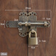 Chengzhong style thickened latch old wooden door lock garden courtyard door latch antique door buckle copper door bolt surface 20cm bronze