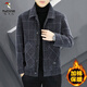 Woodpecker (TUCANO) Woolen Jacket Men's 2025 New Lapel Casual Jacket Autumn and Winter Business Woolen Tops Plus Velvet Thickened Trendy Khaki Thickened Velvet 2XL Recommended 130-145Jin Jin equals 0.5 kg