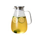 VTyee glass cold water kettle household high-temperature-resistant cold water cup heat-resistant and explosion-proof large-capacity cool white teapot set single-dudu pot 2600ML No Specifications