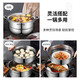 SUPOR non-stick wok smoke-free kitchen full pot set combination pan soup pot frying pan gas induction cooker universal seven-piece set stir-fry + fry + soup + steam + knife + shovel + press